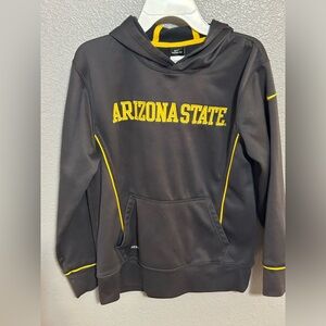 Nike Therma-Fit Arizona State University Gray and Gold Hoodie Youth M 12/14